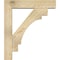 Ekena Millwork Merced Block Rough Sawn Bracket w/ Offset Brace, Douglas Fir, 6"W x 26"D x 30"H BKT0604X26X30MRC05RDF - alternate 2